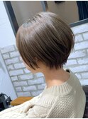 【mag &nbsp;ginza】立体感丸みショートボブ×ハイライトカラー
