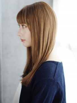 ヘアメイク ナル(hair make nalu) シースルーバングのさらっとストレート