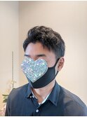 ナチュラルウェーブのツーブロックスタイル♪