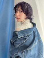 イトシテ&nbsp;ウルフショートパーマ×ラベンダーパープル【本多身和子】