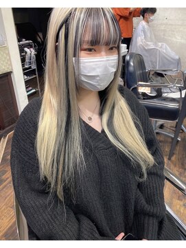 ガルボ ヘアー(garbo hair) ハイトーンインナーカラー高知美容院10代20代