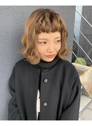 ボブパーマ/黒髪パーマ/切りっぱなしボブ/ショートボブ