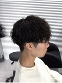 【曽我尾真生】ツイストスパイラル/メンズパーマ/ツーブロック