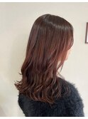 カシスパープル/切りっぱなし/コテ巻き 12/9