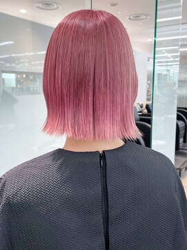 アイティーバイアルバム 松戸店(IT by ALBUM) ピンクボブ_切りっぱなしボブピンクブラウン_ba481031