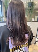 毛先ウェーブロング こなれラベンダーカラー♪