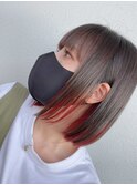インナーカラーボブ