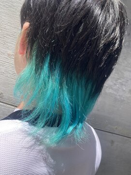 ジャム(JAM) エメラルドグリーン＃ブリーチ２回