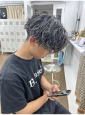 波巻きパーマ×ハイライト