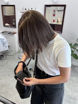 ルックアット(Look at) 【Look at】ハイライトボブ似合わせカット着物ヘア大人ガーリー