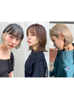 似合わせショートなら"HEAT"にお任せ！人気のパツっとボブや、インナーカラーで垢抜けも♪[渋谷]