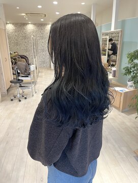 ルーム 郡山店(ROOM) ブルーブラック×グラデーションネイビー◎