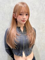 ロンドルピナス 小倉(Lond Lupinus) イメチェン外ハネボブワイドバングホワイトブロンド美髪韓国