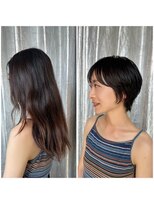 ステップボーンカットオオサカ(STEP BONE CUT OSAKA Via TICK-TOCK)&nbsp;【ステップボーンカット】ビフォーアフター～ばっさりショート