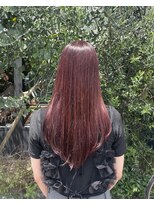 サバ ヘアー スペース(SABA hair space)&nbsp;ロング×ワインレッド