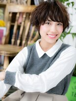 カバーヘア ブリス 川口(COVER HAIR bliss)&nbsp;シアーグレージュくせ毛風小顔ショートパーマh4川口20代30代40代