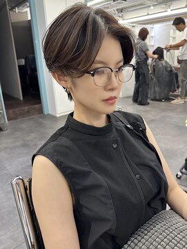 オウル(Owll) 【Owll】石田学史刈り上げハンサムショート20代30代40代赤味消し