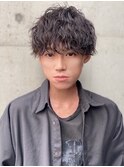 ツイスパ　波巻き　マッシュ