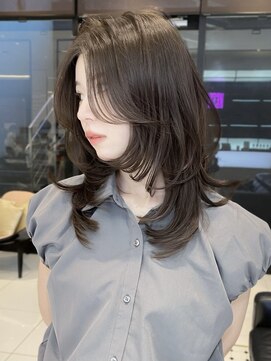 キーン 吉祥寺店(keen) #NANAKO ミディアムレイヤー×グレージュ