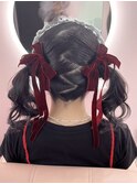 ガーリースタイル/心斎橋/ヘアメ/セットサロン