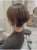 ◆大人ショートとオリーブベージュで大人美人に