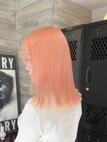 ヲタク(wotaku.)&nbsp;ピンクオレンジハイトーンカラーブリーチカラーケアブリーチ暖色