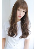 【Rose】 ライトベージュ×ラフカールロング★★
