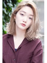 エース (ACE) ACE 横浜 ライトベージュ×レイヤーボブ