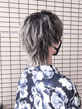 ウィルゴ(VIRGO) グレージュグラデーション×マッシュウルフ