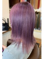 フリーク 石岡店(FREAK)&nbsp;全頭ブリーチ【バイオレット系】