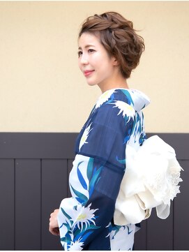 ローラ 本店(Rola) ショートボブのアレンジヘアー　ヘアセット