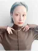 ストレートボブ_ホワイトグレージュネビージュ_58512