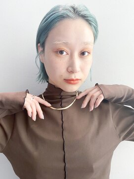 アルバム 銀座(ALBUM GINZA) ストレートボブ_ホワイトグレージュネビージュ_58512