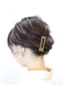クリップヘアアップアレンジ