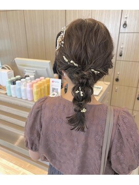 ビューティシモ 川越(Beautissimo) ＊ ミディアムアレンジ × 編みおろし ＊