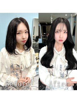 あるじゃんすー 池袋店 ブラック#シールエクステ#大人ガーリー#韓国#モード#ヨシン#池袋