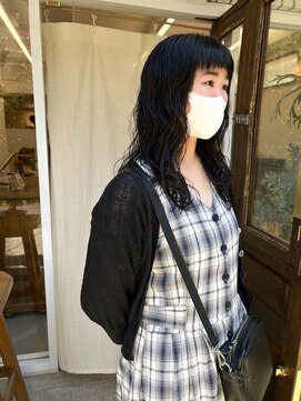 ホク(hoku) 黒髪パーマ