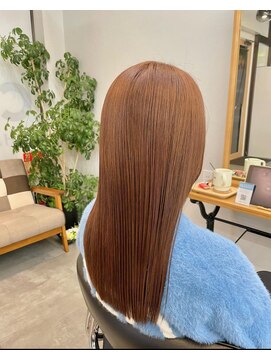 カノエ 松江東津田店(canoe) 髪質改善カラー×オレンジ
