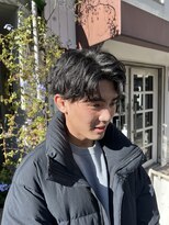 オムファミーユラグ(homme, famille raugh) アップバング+ツイスパ