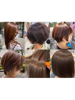 ダメージレスな施術で、髪の艶感が来店時よりも向上することをお約束します♪厳選した商材で美髪が叶う―。