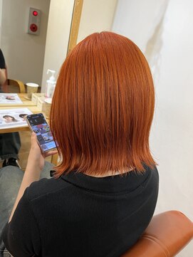 ヘアーメイクガーデン(hair&make garden) ビタミンカラー!アプリコットオレンジ!