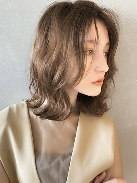 パーク(PARK) 【PARK】ペールベージュ×ニュアンスボブディ