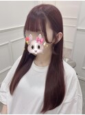 ぱっつん前髪×流しバング×S字後れ毛＊まゆ