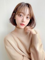 クラン 岡本(Chlan)&nbsp;耳掛けワンカールボブ☆透明感アッシュブラウン