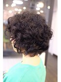 くるくるスパイラル  強めパーマ