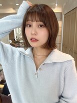 シルクレイ 新宿店(Silk-lei)&nbsp;☆大人可愛い切りっぱなしボブ　インナーカラー 新宿