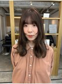 顔まわりレイヤー、オリーブベージュ