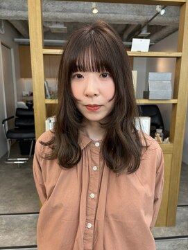 レル(lelu) 顔まわりレイヤー、オリーブベージュ