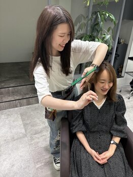 GBG 自由が丘の写真/10000人の来店実績 白髪ぼかしのプロ美容師がマンツーマンで仕上げまで担当★白髪の悩みは“GBG”にお任せ!