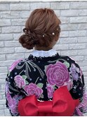 浴衣に合うアップスタイル